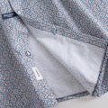 Men's Knitted Collar Short Sleeve Cotton Elastic Shirt